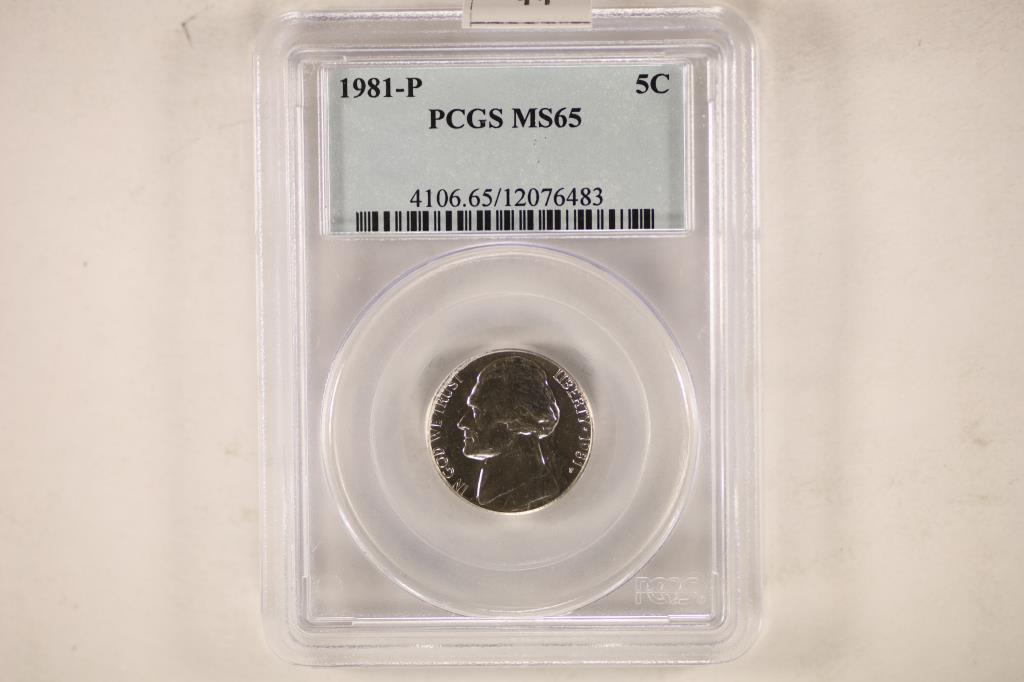1981-P JEFFERSON NICKEL PCGS MS65 (1 of 2)