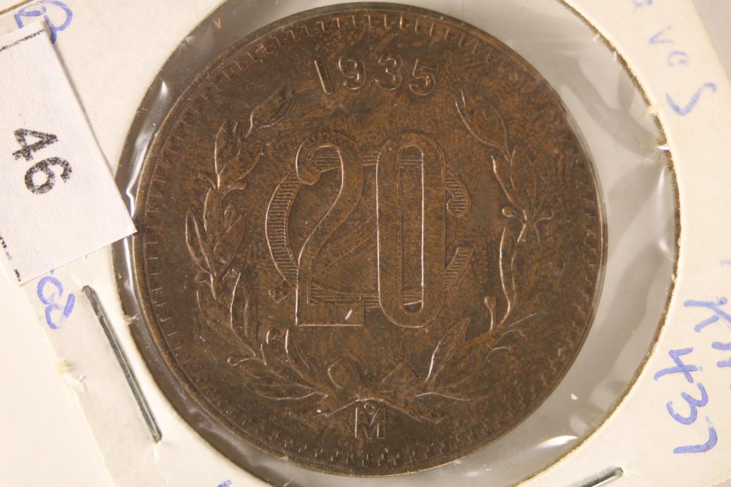 1935 MEXICO 20 CENTAVOS UNC (1 of 2)
