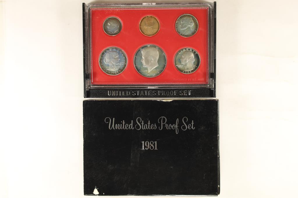 1981 US PROOF SET (WITH BOX) (1 of 2)