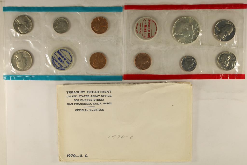 1970 US MINT SET (UNC) P/D/S (WITH ENVELOPE) (1 of 2)
