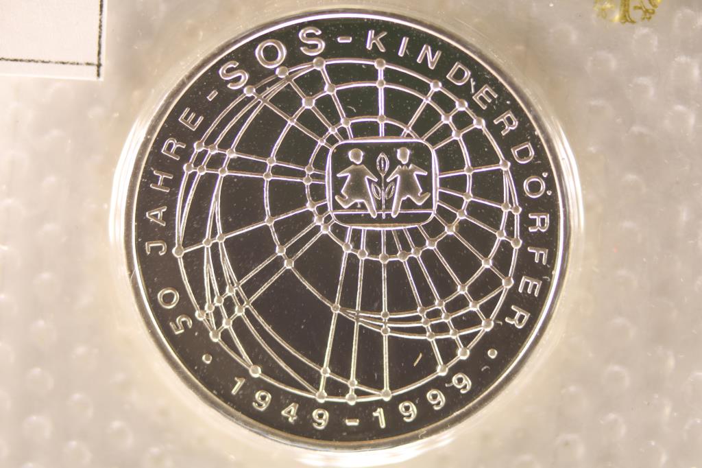 1999 GERMAN SILVER 10 MARK BRILLIANT  UNC (1 of 2)