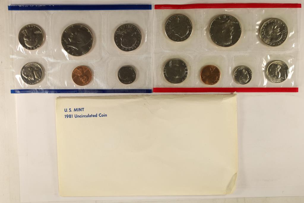 1981 US MINT SET (UNC) P/D/S (WITH ENVELOPE) (1 of 2)
