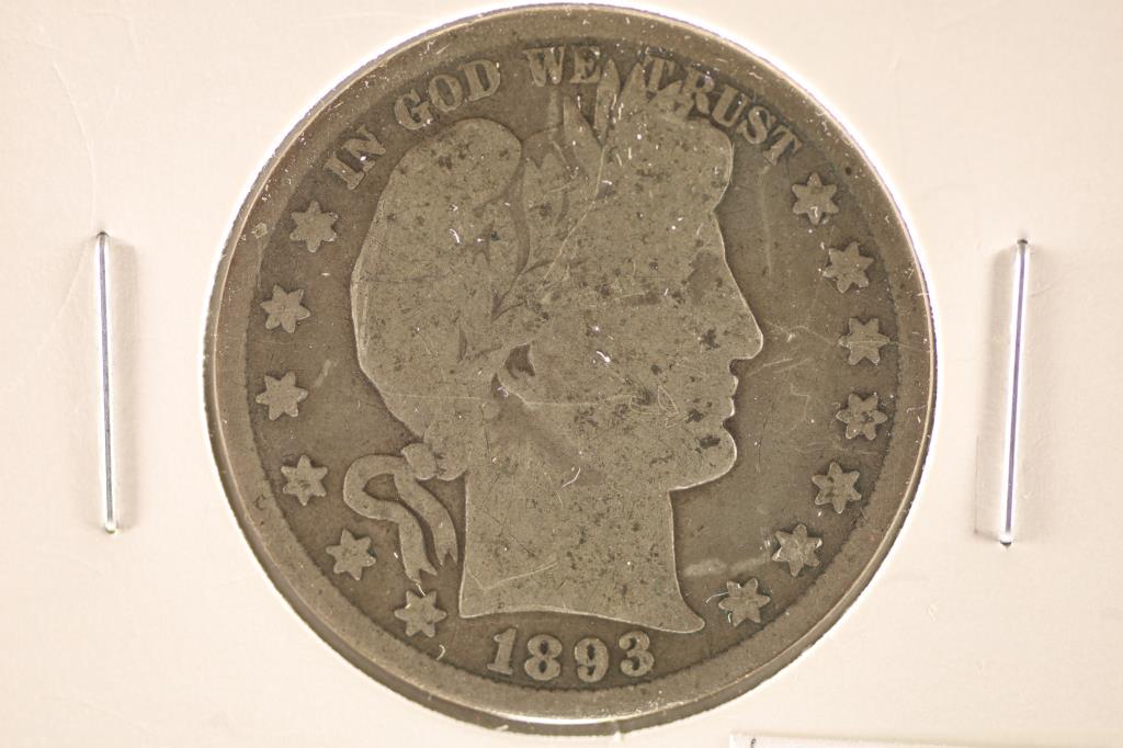 1893-S BARBER HALF DOLLAR KEY DATE (1 of 2)
