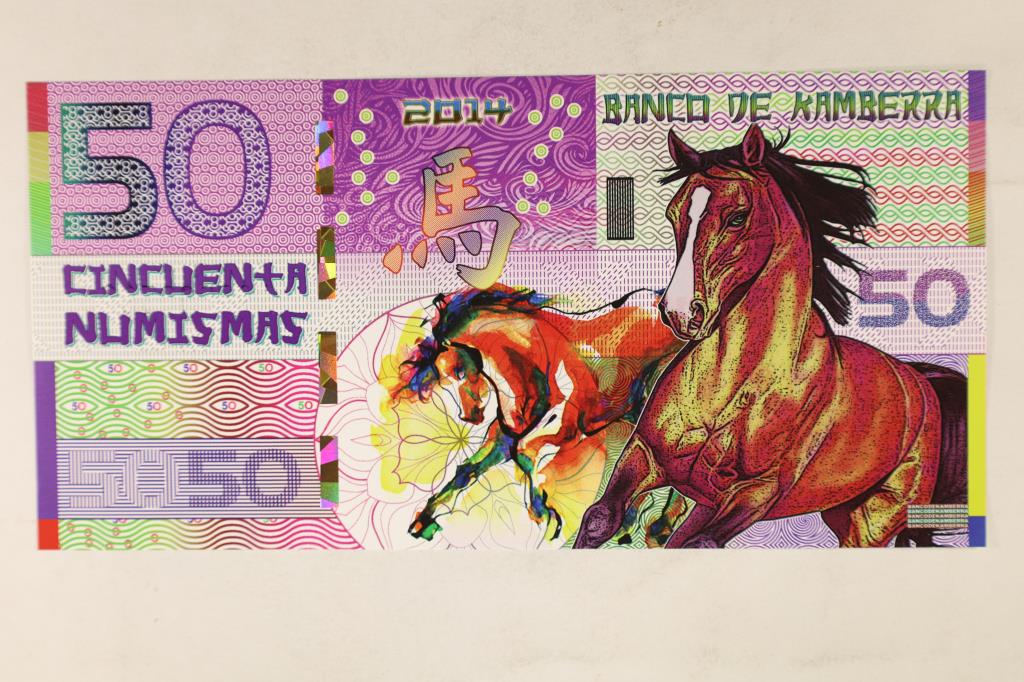 2014 BANK OF KAMBERRA 50 NUMISMAS COLORIZED (1 of 2)