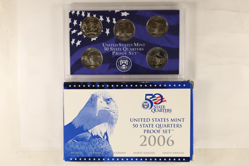 2006 US 50 STATE QUARTERS PROOF SET WITH BOX (1 of 2)