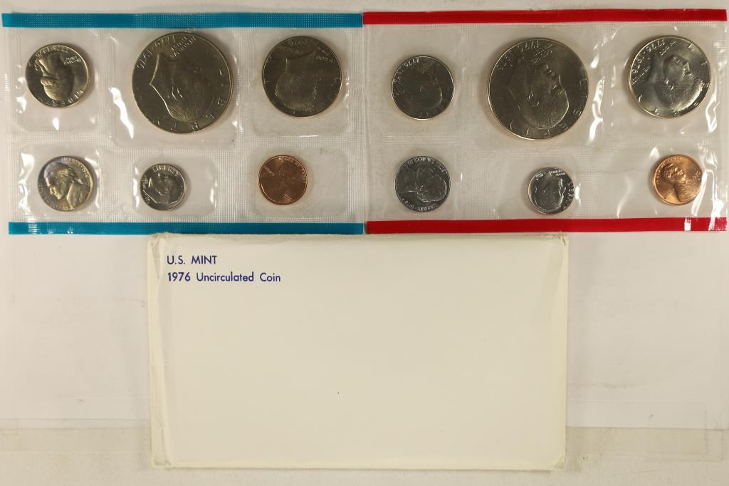 1976 US MINT SET (UNC) P/D (WITH ENVELOPE) (1 of 2)