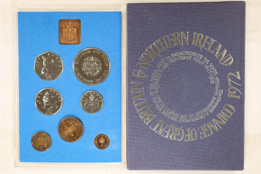 1972 COINAGE OF GREAT BRITIAN & NORTHERN IRELAND (1 of 2)