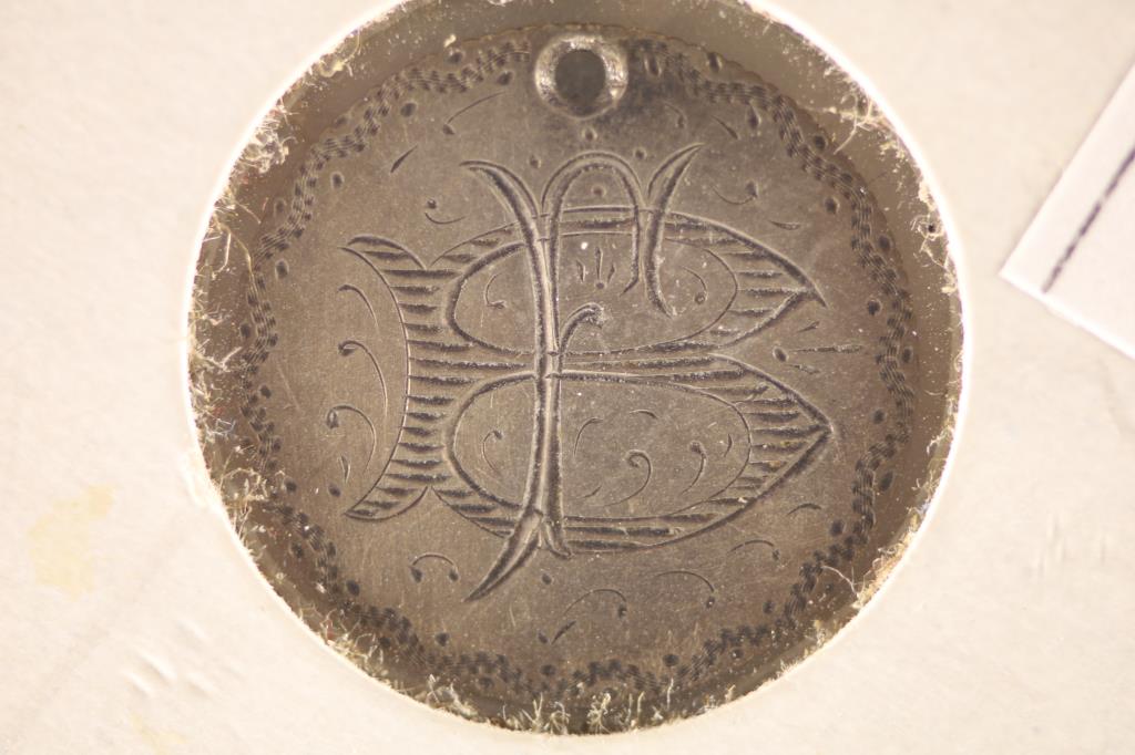 1876 LOVE TOKEN ON SILVER SEATED LIBERTY DIME: (1 of 2)