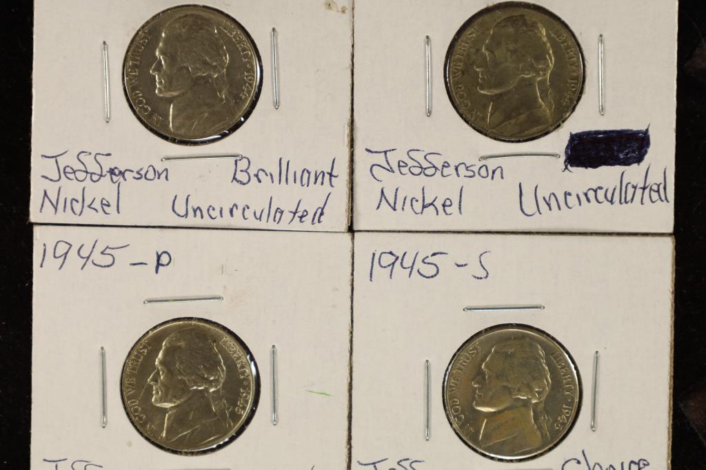 1944-P, 1944-S, 45-P & 1945-S BRILLIANT UNC 35% (1 of 2)