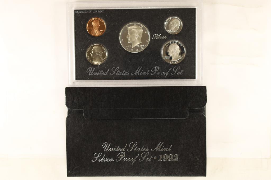 1992 US SILVER PROOF SET (WITH BOX) (1 of 2)