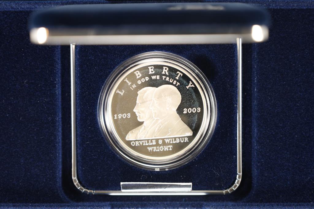 2003-P FIRST FLIGHT CENTENNIAL PROOF SILVER DOLLAR (1 of 3)