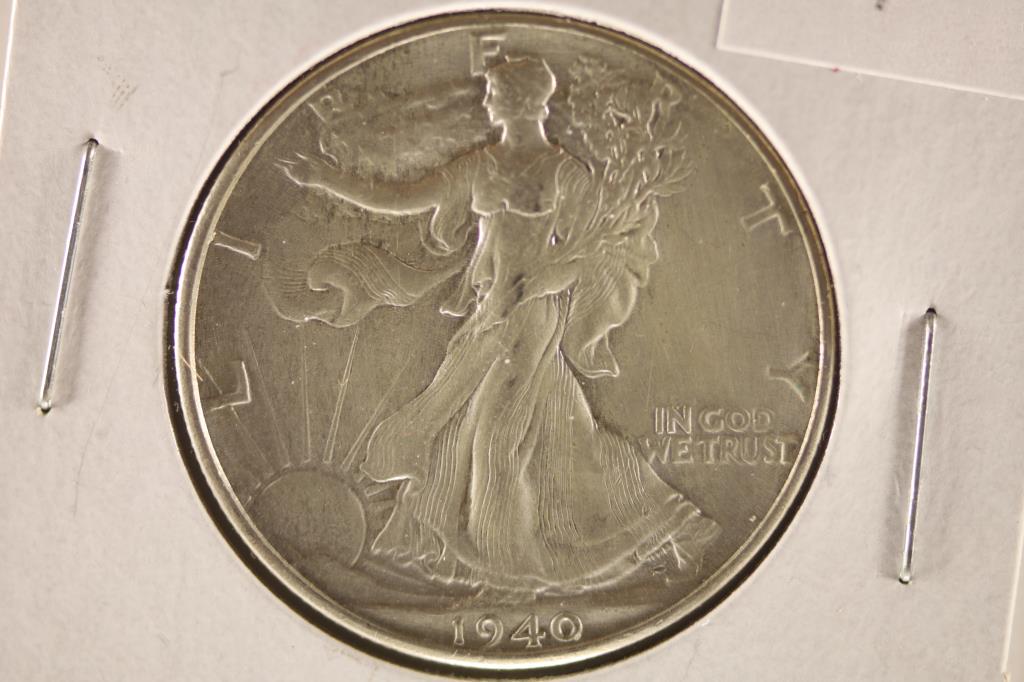 1940 SILVER WALKING LIBERTY HALF DOLLAR (1 of 2)