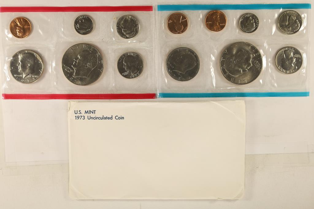 1973 US MINT SET (UNC) P/D/S (WITH ENVELOPE) (1 of 2)