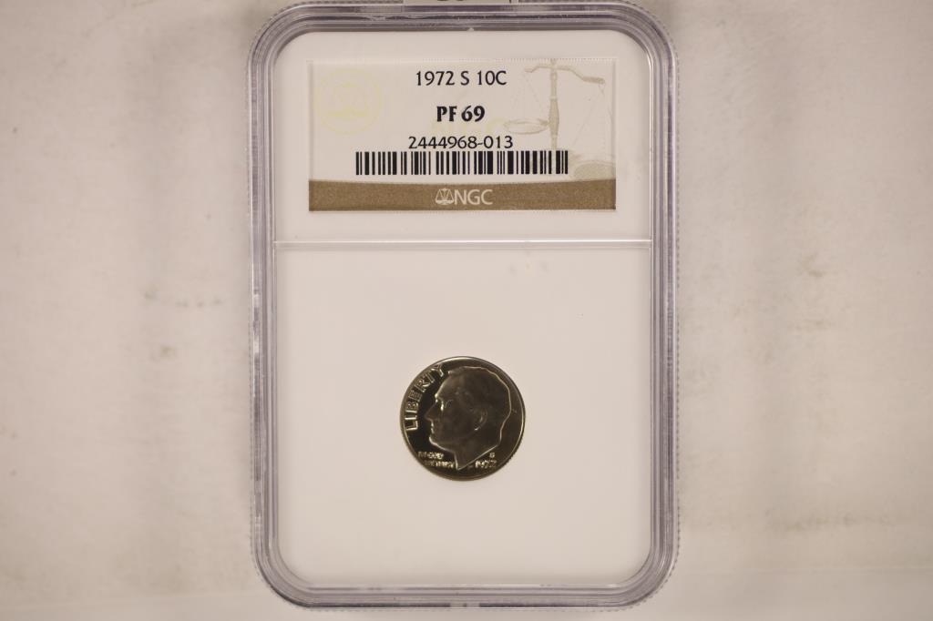 1972-S ROOSEVELT DIME NGC PF69 (1 of 2)