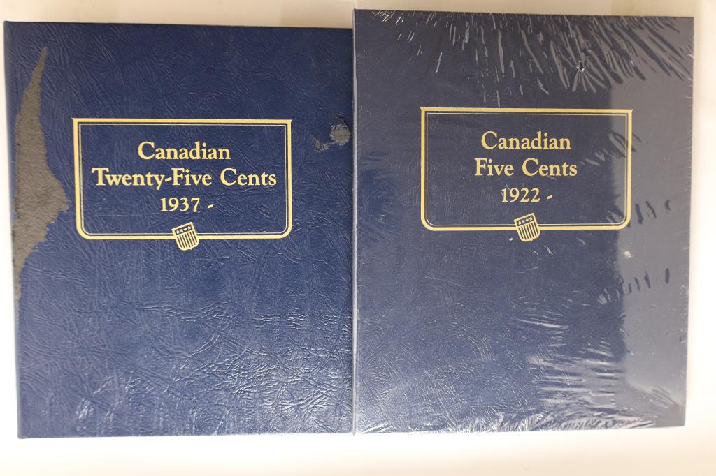 2 WHITMAN CLASSIC ALBUMS: USED CANADIAN 25 CENTS (1 of 2)
