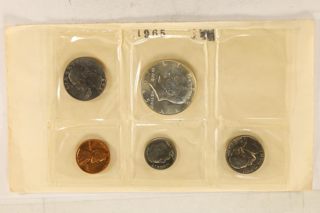 1965 US SPECIAL MINT SET WITH ENVELOPE (1 of 2)