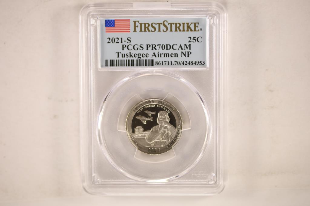 2021-S TUSKEGEE AIRMEN N.P. PCGS PR70 DCAM (1 of 2)