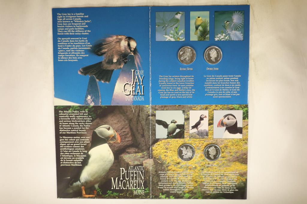 1995 CANADA ON THE WING SET: SILVER 4 COIN 50 CENT (1 of 4)