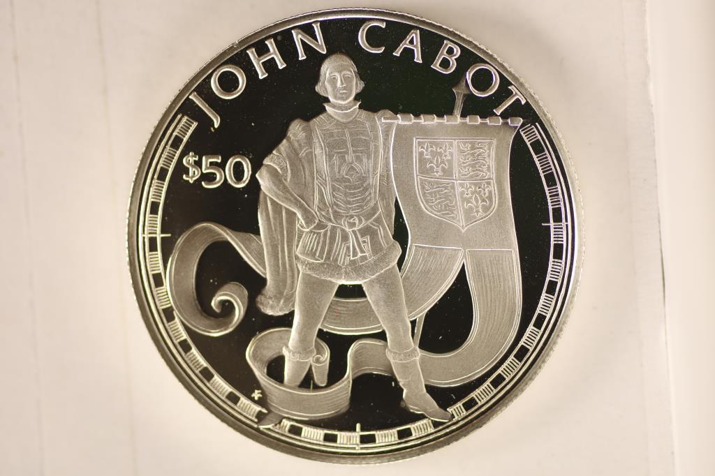 1988 COOK ISLAND PROOF $50 COIN .6227 OZ. ASW (1 of 2)