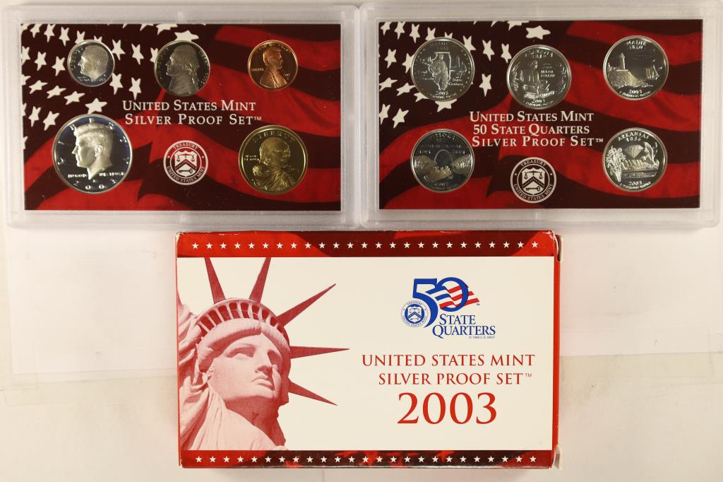 2003 SILVER US PROOF SET (WITH BOX) (1 of 2)