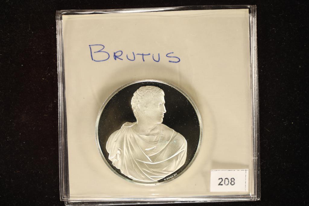 39.2 GRAMS STERLING SILVER PROOF ROUND "BRUTUS" (1 of 2)
