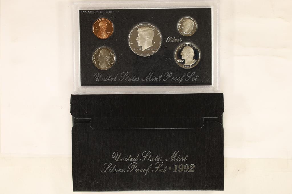 1992 US SILVER PROOF SET (WITH BOX) (1 of 2)