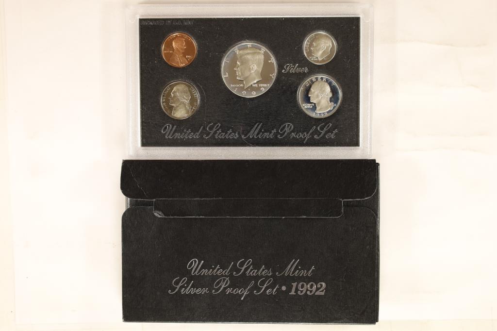 1992 US SILVER PROOF SET (WITH BOX) (1 of 2)