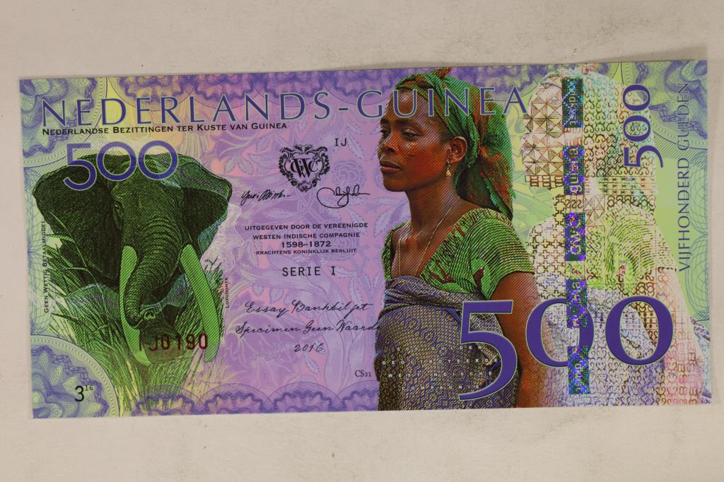 2016 NEDERLANDS-GUINEA 500 GULDEN CRISP UNC (1 of 2)