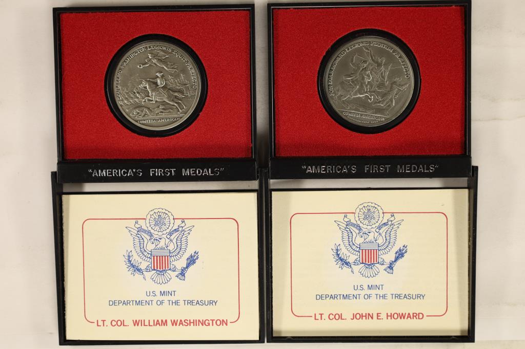 2-AMERICA'S FIRST MEDALS: EACH IS 1 1/2" IN (1 of 3)