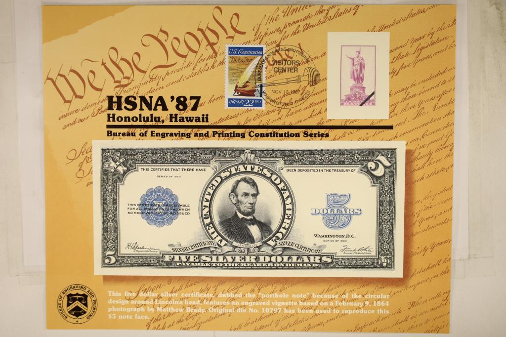 HSNA '87 HONOLULU, HAWAII SOUVENIR CARD FEATURING (1 of 1)