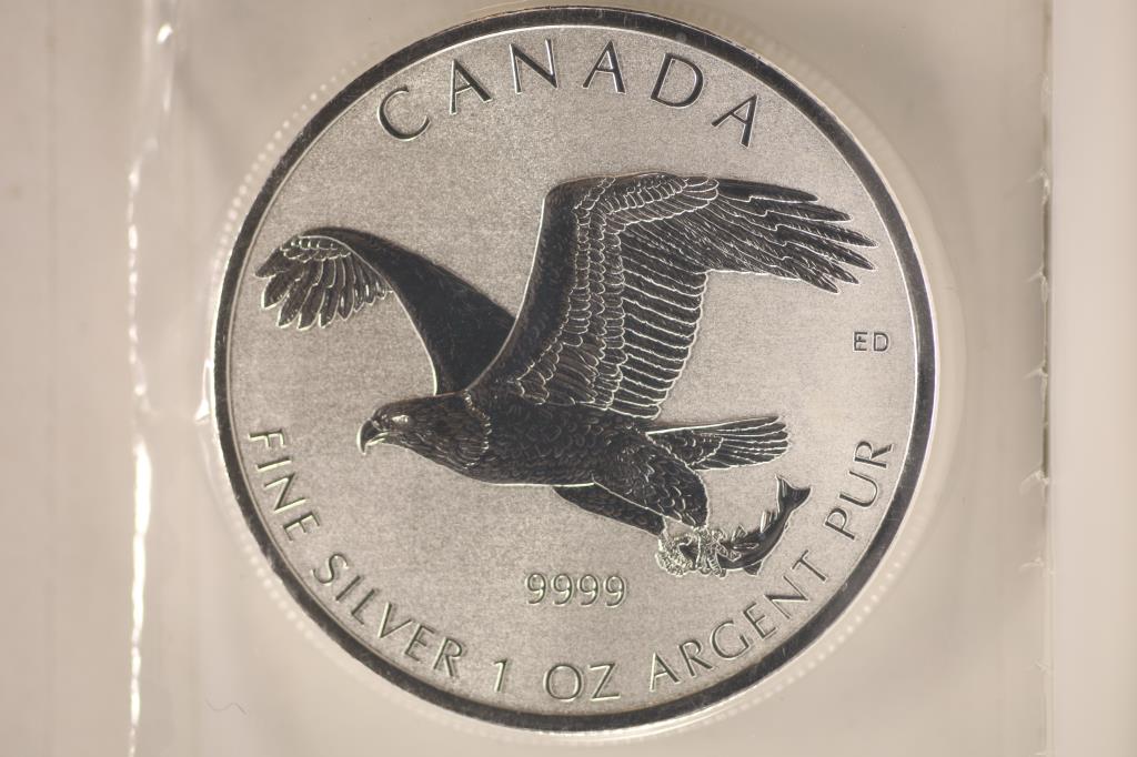 2017 CANADA SILVER $5 EAGLE BRILLIANT UNC (1 of 2)