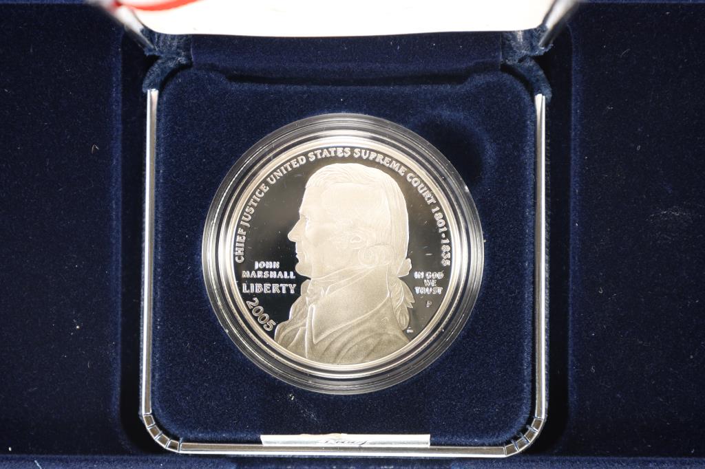 2005-P CHIEF JUSTICE JOHN MARSHALL PROOF SILVER (1 of 4)