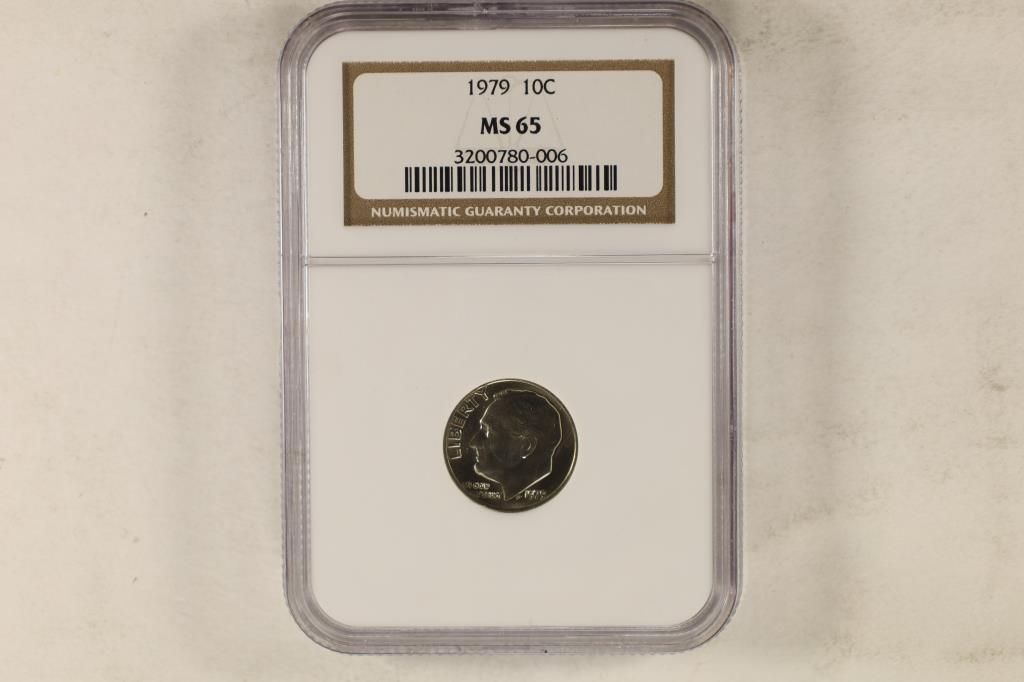 1979 ROOSEVELT DIME NGC MS65 (1 of 2)