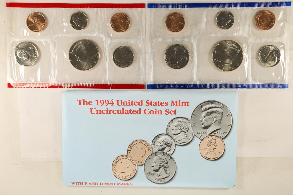 1994 US MINT SET (UNC) P/D (WITH ENVELOPE) (1 of 2)