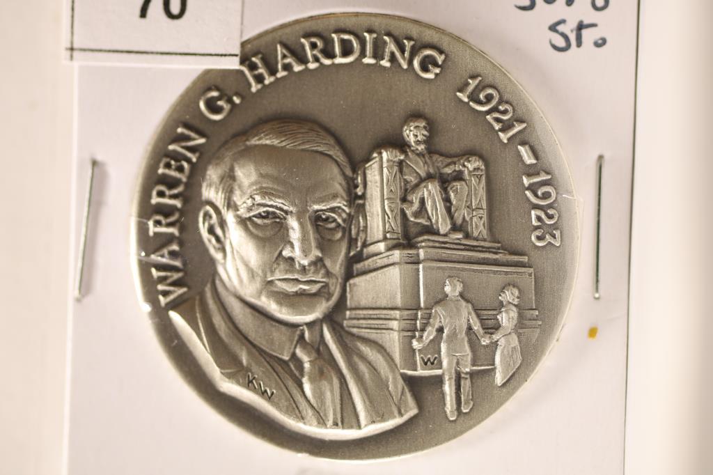 35.8 GRAMS STERLING SILVER HIGH RELIEF WARREN G. (1 of 2)