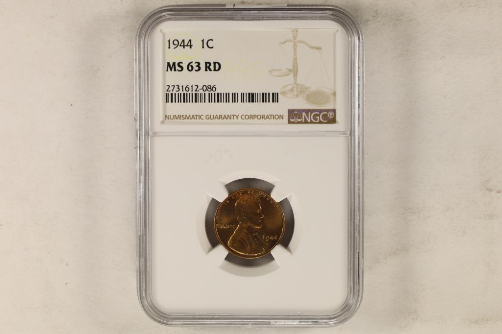 1944 LINCOLN CENT NGC MS63RD (1 of 2)