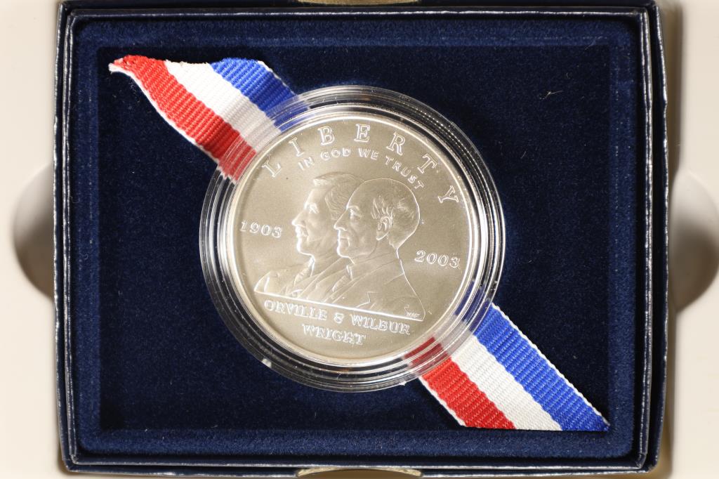 2003-P FIRST FLIGHT CENTENNIAL $1 COMMEMORATIVE (1 of 4)