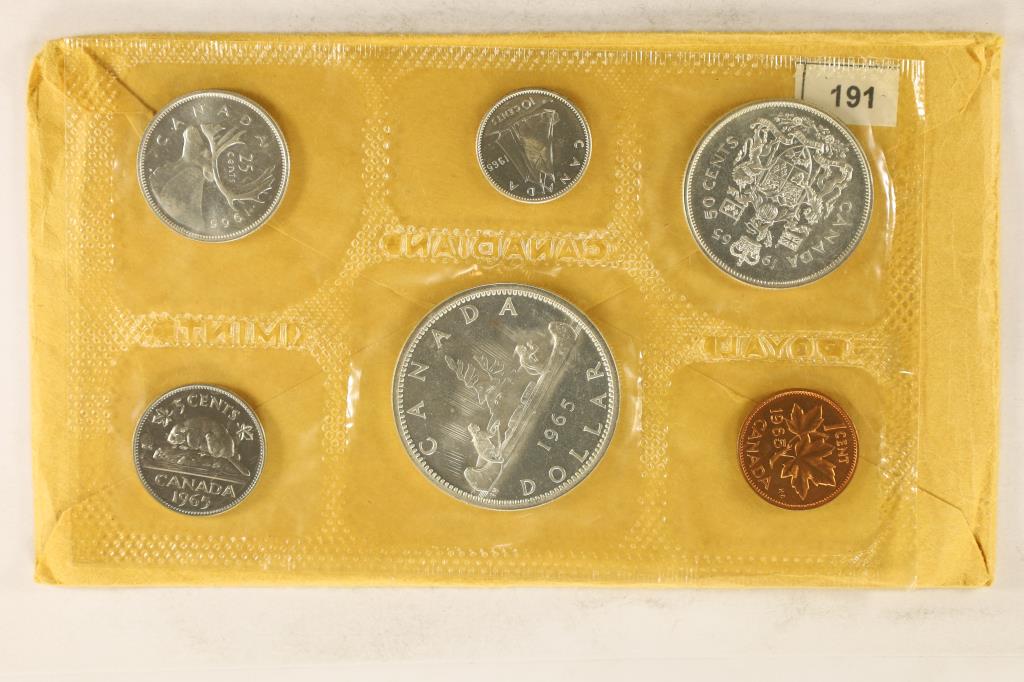 1965 SILVER CANADA UNC SET, 1.1 OZ. OF SILVER IN (1 of 2)