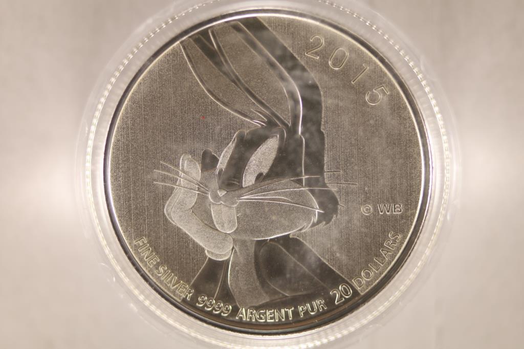2015 CANADA $20 SILVER (REVERSE PFL) BUGS BUNNY (1 of 2)