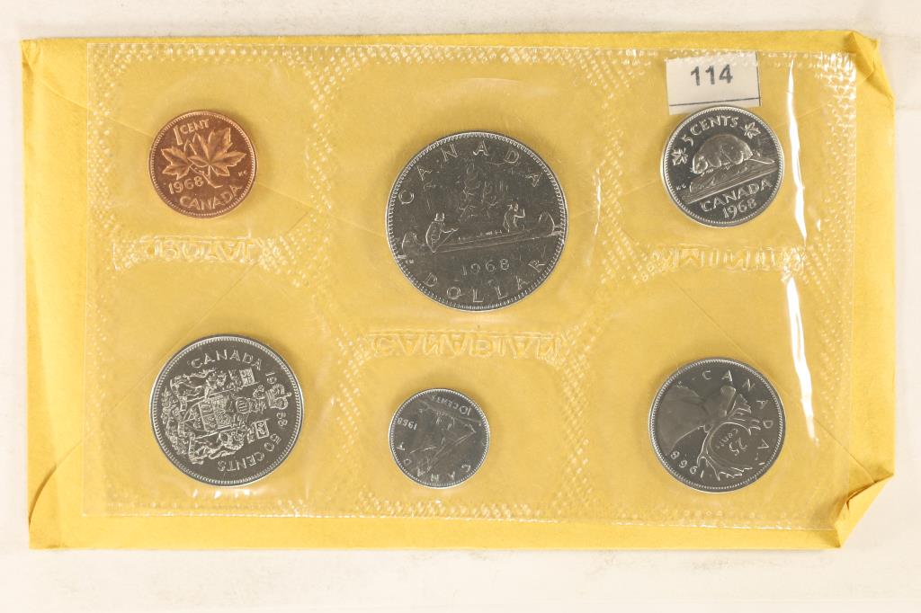 1968 CANADA UNC SET WITH ENVELOPE (1 of 2)