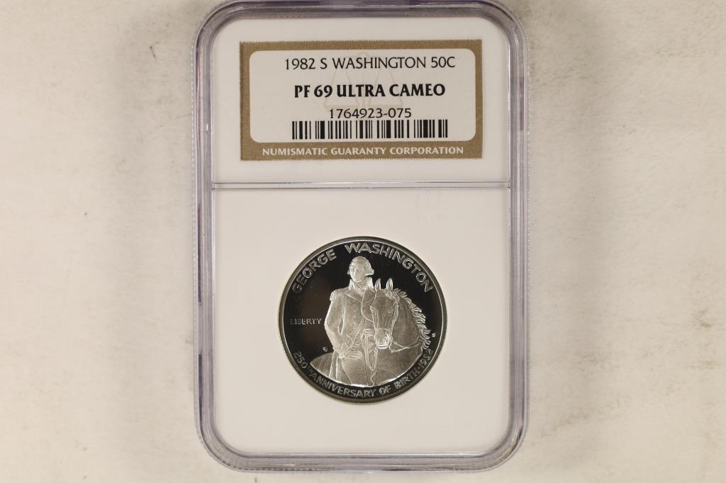1982-S WASHINGTON SILVER HALF DOLLAR NGC PF69 (1 of 2)
