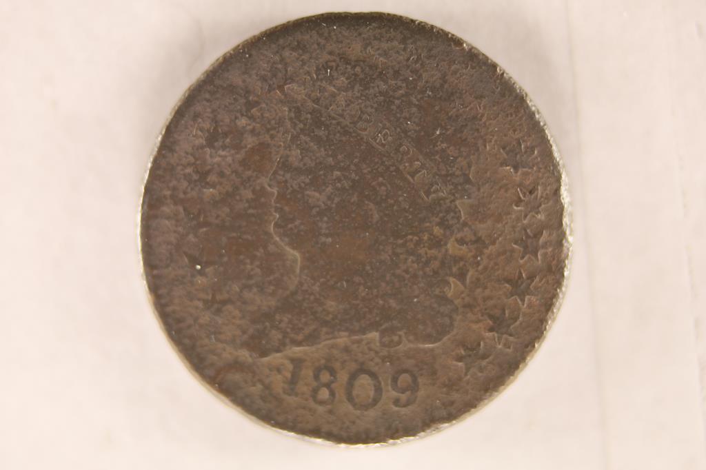 1809 US HALF CENT (ROTATED REV.) (1 of 2)