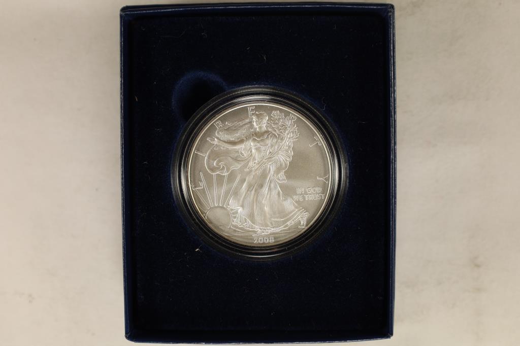 2008-W UNC AMERICAN SILVER EAGLE IN ORIGINAL US (1 of 4)