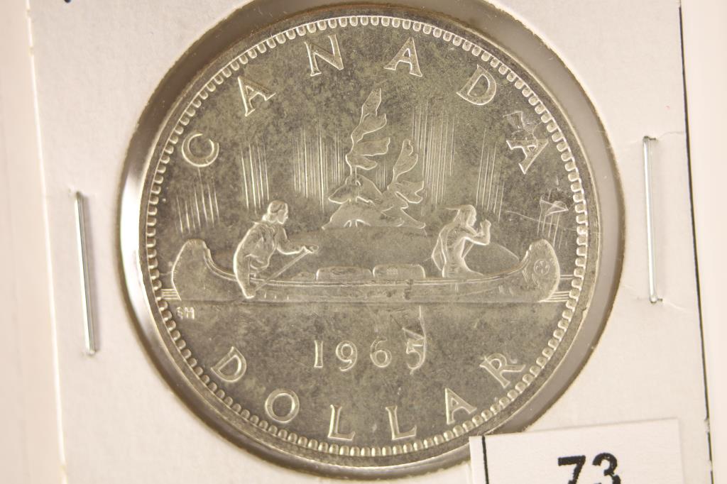 1965 CANADA SILVER DOLLAR BRILLIANT UNC (1 of 2)