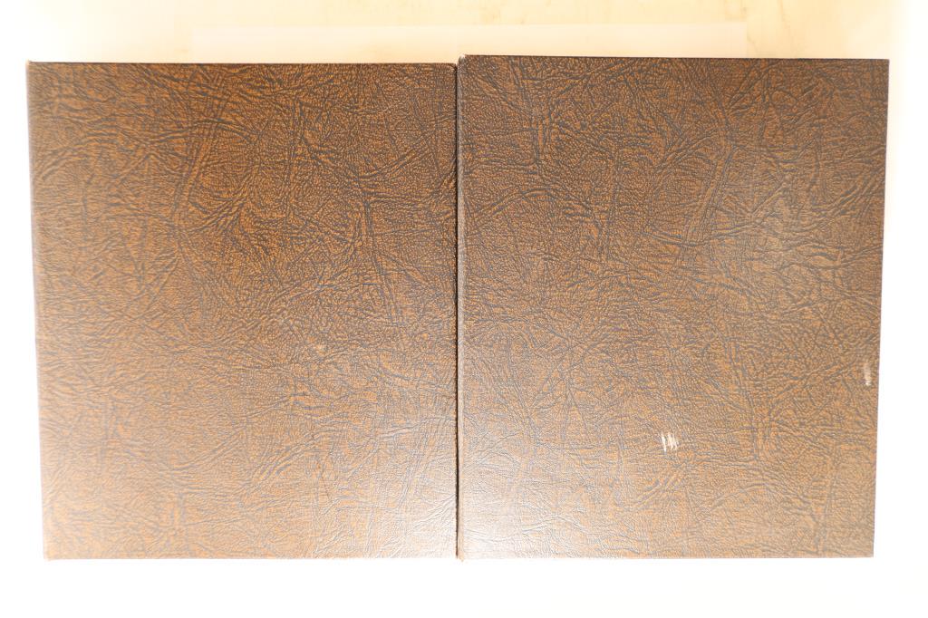 2 DANSCO ALBUMS. FIRST HAS 4 PAGES FOR 1 1/2": ROUNDS AND THE OTHER HAS 4 PAGES: 1 PAGE 1 1/4" ROUNDS, 2 PAGES FOR 1 1/2" ROUNDS AND 1 PAGE 1 3/4" ROUNDS. NO COINS OR ROUNDS INLCUDED.