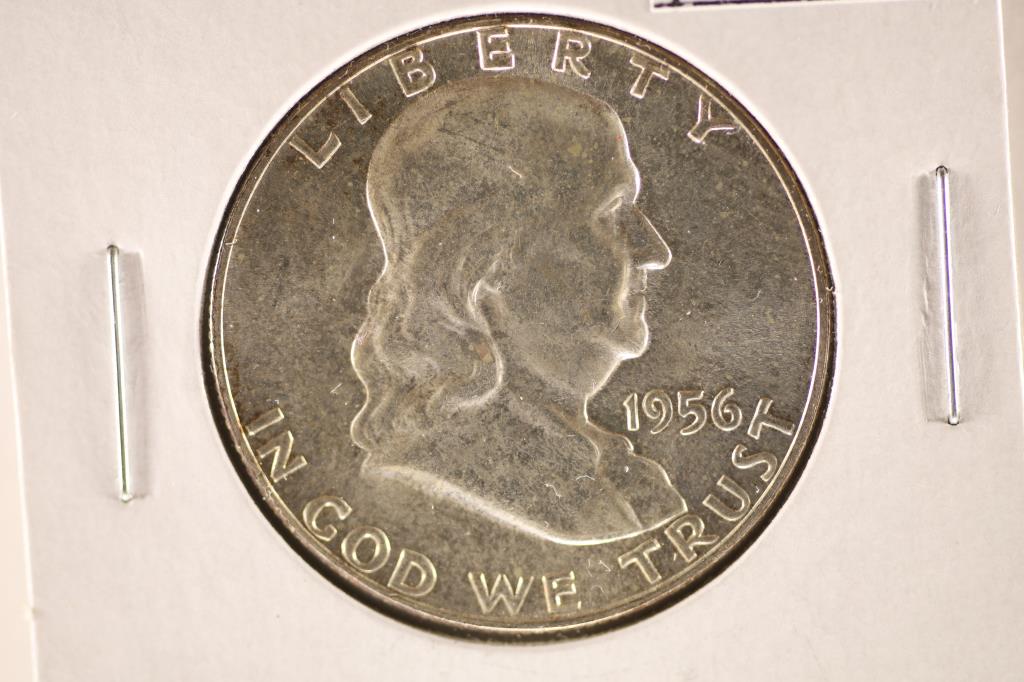 1956 FRANKLIN HALF DOLLAR BRILLIANT UNC (1 of 2)