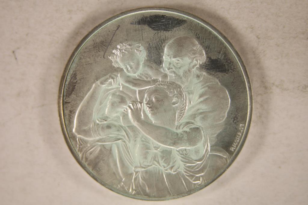 38.4 GRAMS STERLING SILVER PROOF ROUND (CLOUDY) (1 of 2)