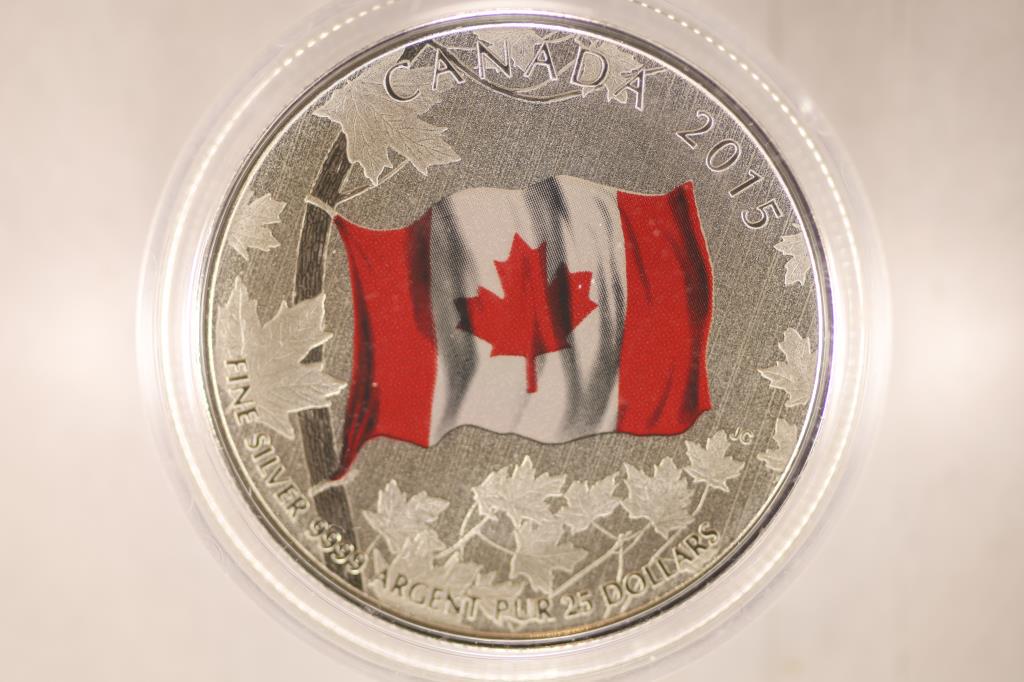2015 CANADA SILVER $25 COIN (REVERSE PL) (1 of 2)