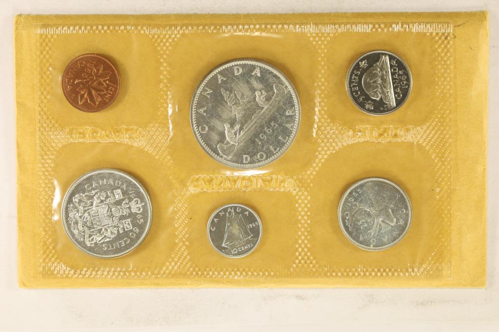 1965 CANADA SILVER UNC SET WITH ENVELOPE (1 of 2)