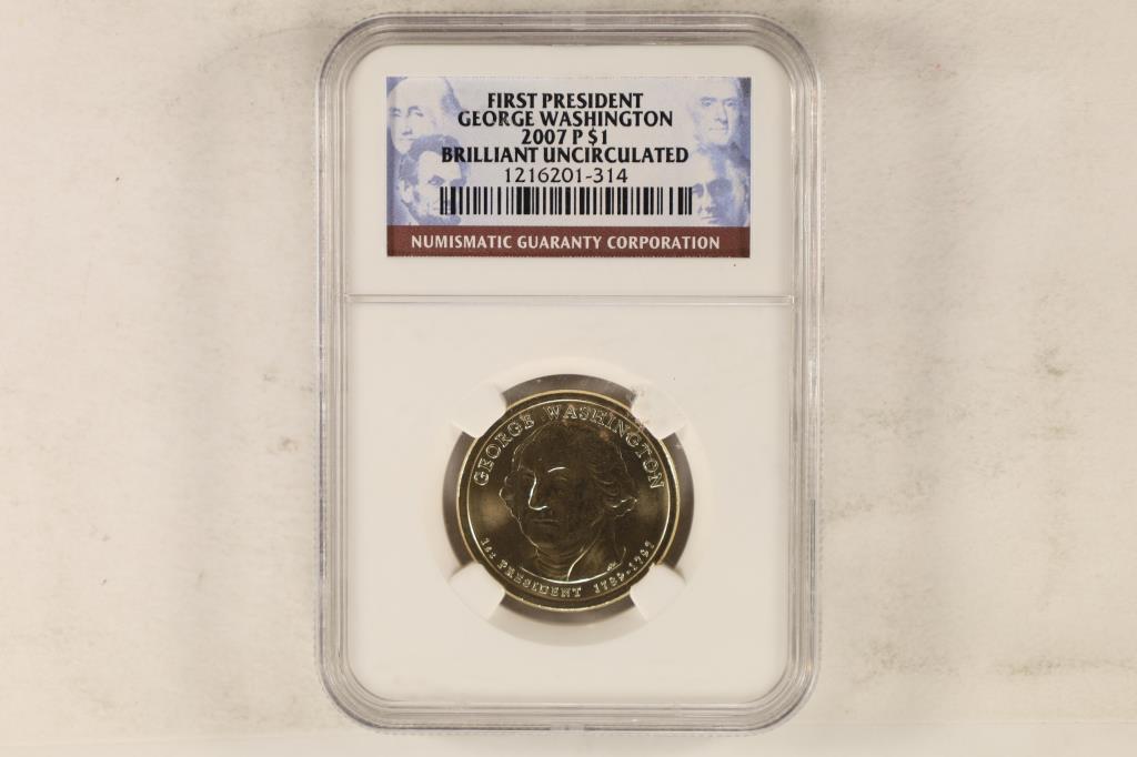 2007-P PRESIDENTIAL DOLLAR NGC BRILLIANT UNC (1 of 2)